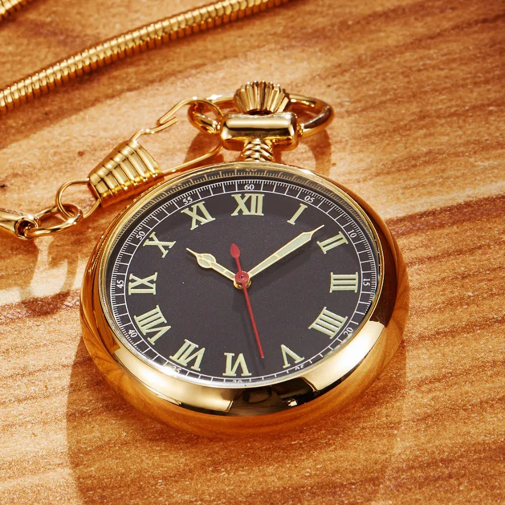 100% Hand Luxury Mechanical Pocket Watch.