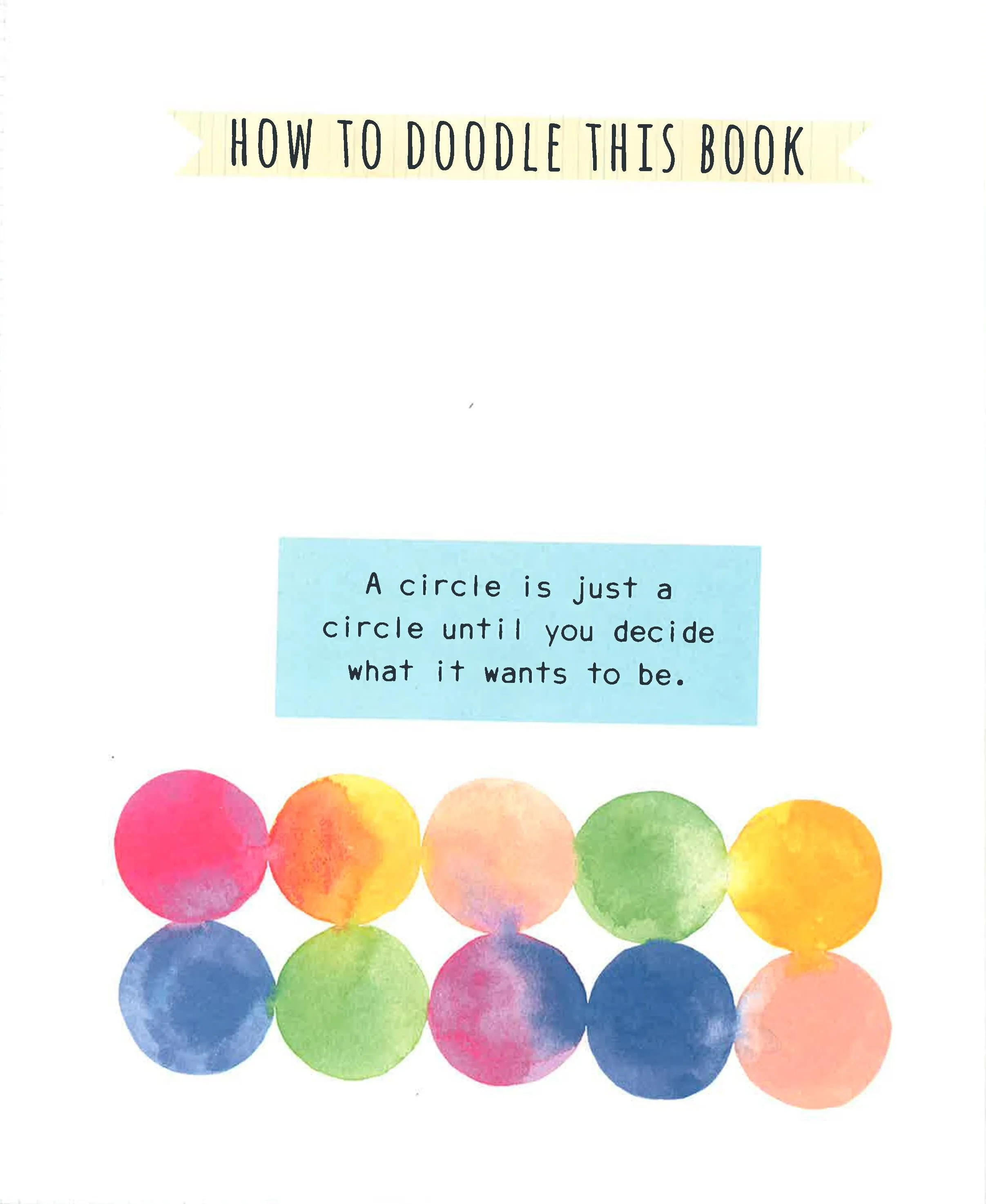 100 Things To Draw With A Circle (100 Shapes - 100 Doodles)