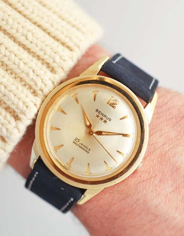 1960s Benrus 14K Yellow Gold Automatic