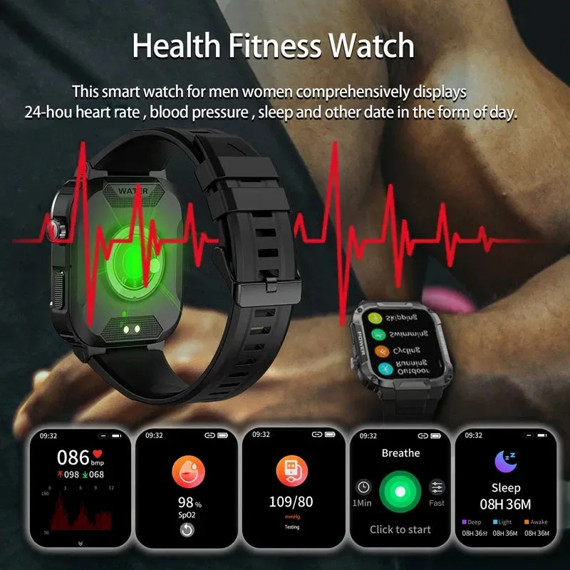 2024 New ZYKEXUAN Military Smart Watch for Xiaomi.