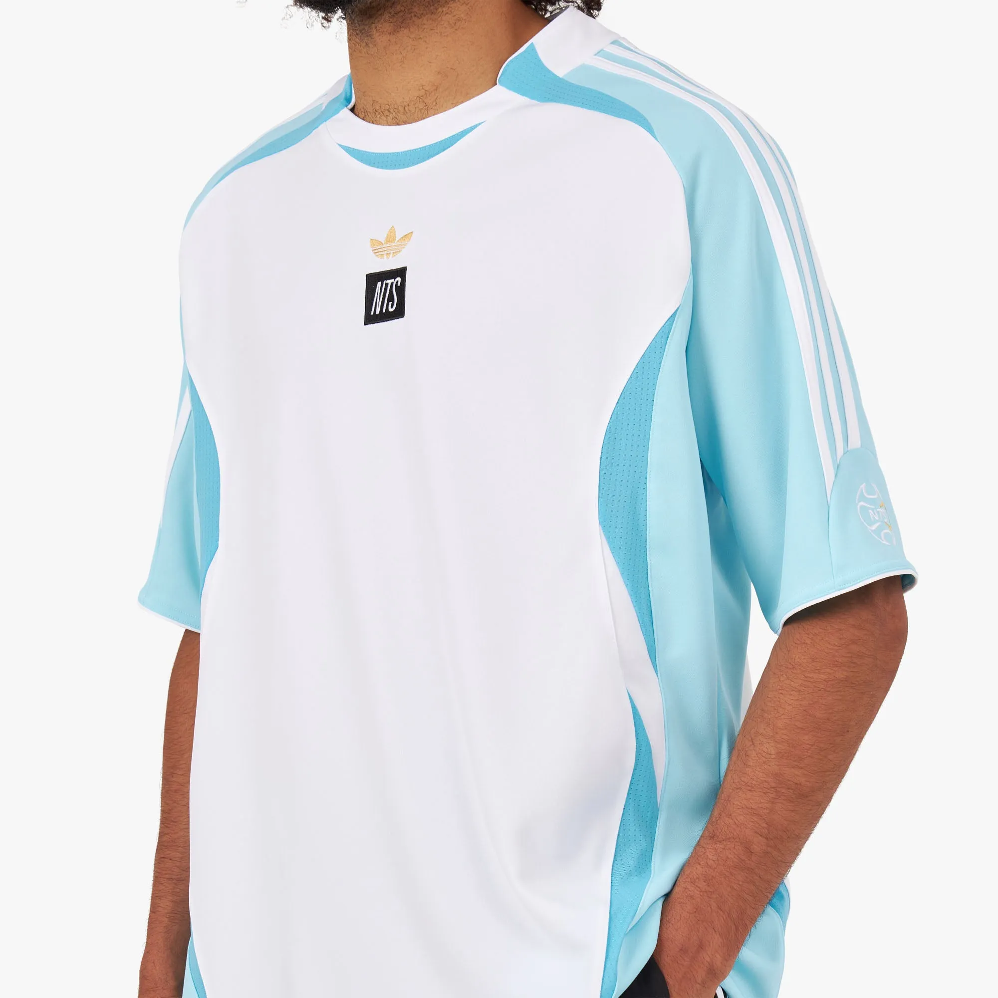 adidas Originals x NTS Radio Jersey Bliss Blue / Sky Blue - White