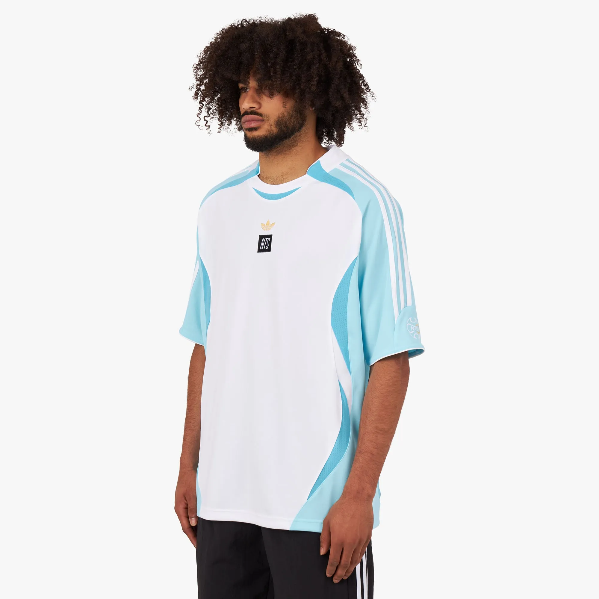 adidas Originals x NTS Radio Jersey Bliss Blue / Sky Blue - White