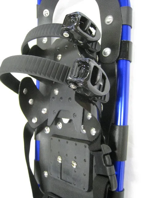 Adventure 27" Snowshoes Package -  (Good for 140-180 lbs) with Blue Poles & Black Carry-Bag