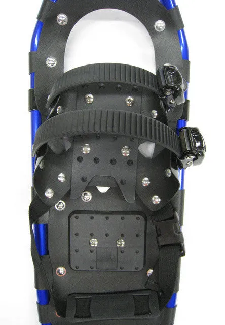 Adventure 27" Snowshoes Package -  (Good for 140-180 lbs) with Blue Poles & Black Carry-Bag