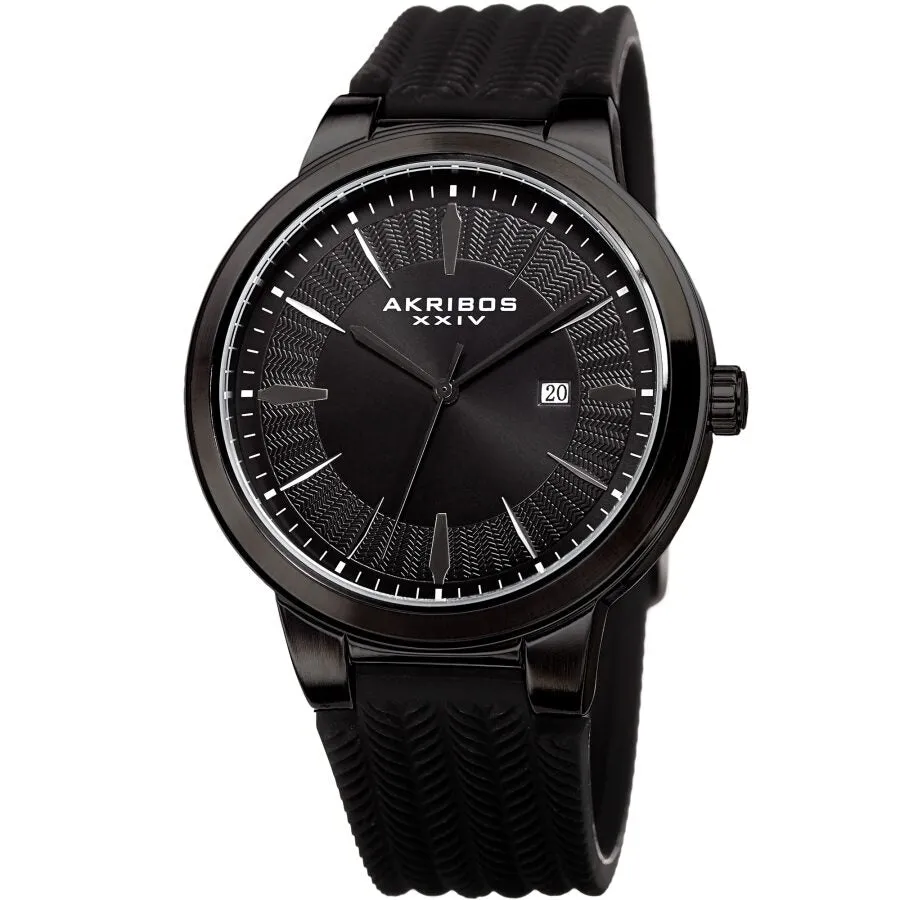 Akribos Xxiv Quartz Black Dial Men's Watch AK1007BK