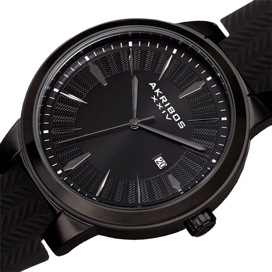 Akribos Xxiv Quartz Black Dial Men's Watch AK1007BK