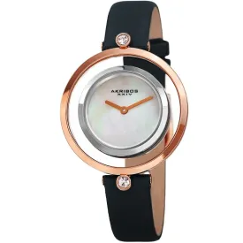 Akribos Xxiv Quartz White Dial Ladies Watch AK1060BU