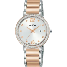 Alba Fashion Analogue Stainless Steel Silver Dial Watch AH7BK2X