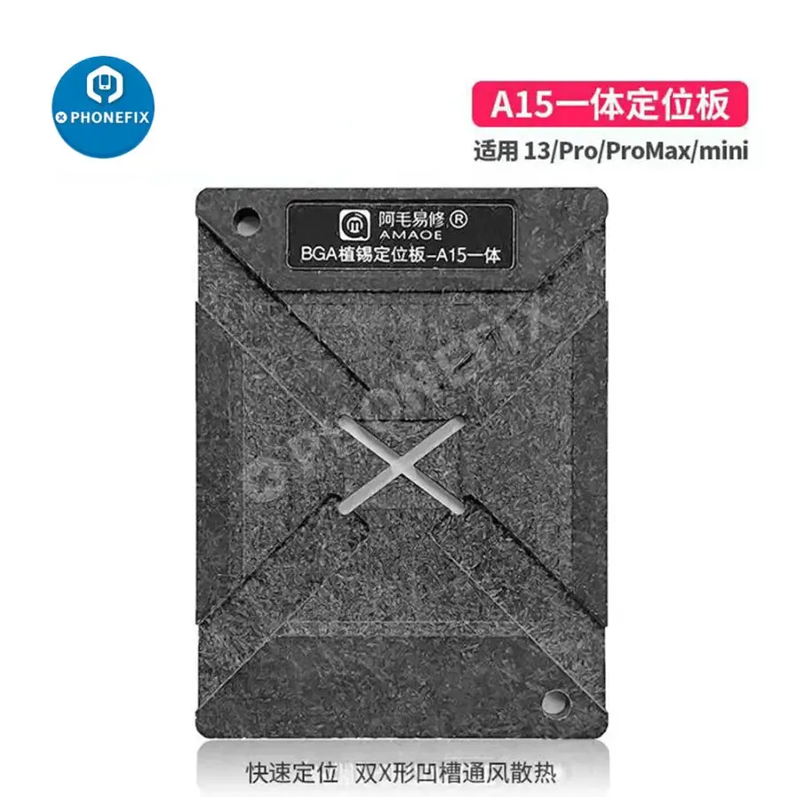 Amaoe A15 CPU Reballing Stencil Positioning Platform iPhone 13 Series