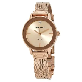 Anne Klein Rose Gold Dial Ladies Watch AK/3220RGRG