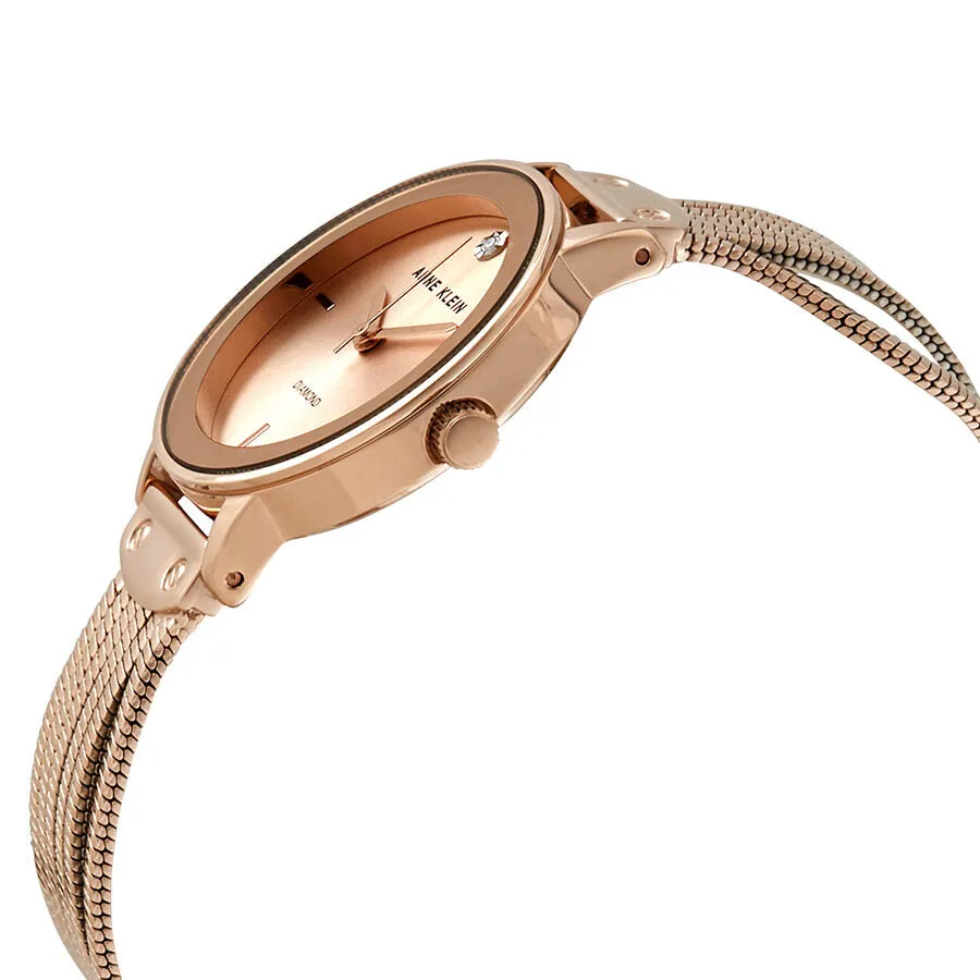 Anne Klein Rose Gold Dial Ladies Watch AK/3220RGRG