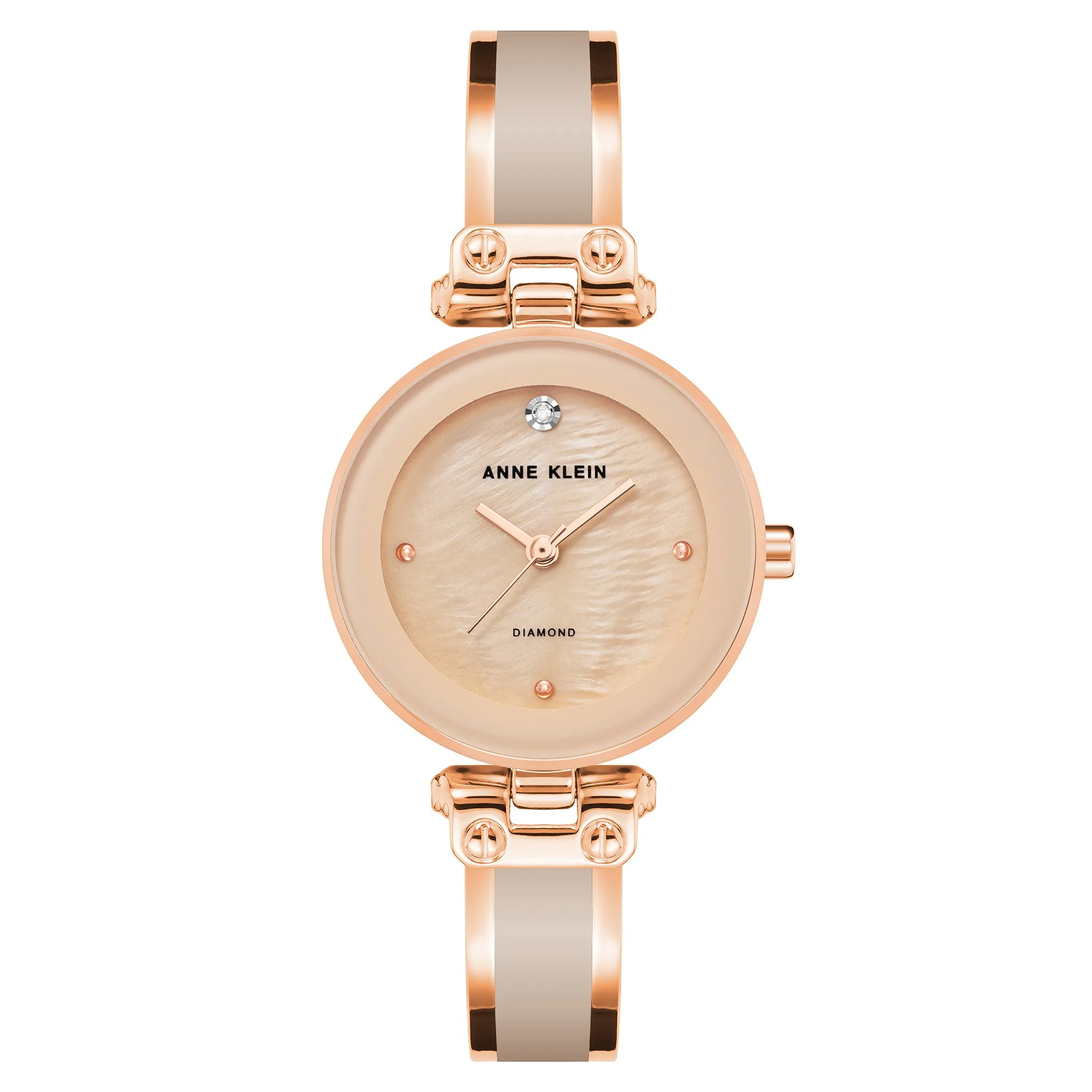 Anne Klein Rose Gold with Blush Band Women's Watch - AK1980BMRG