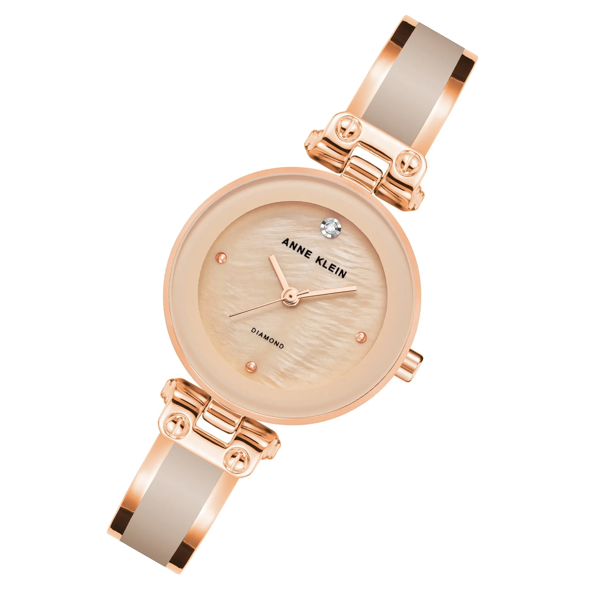 Anne Klein Rose Gold with Blush Band Women's Watch - AK1980BMRG