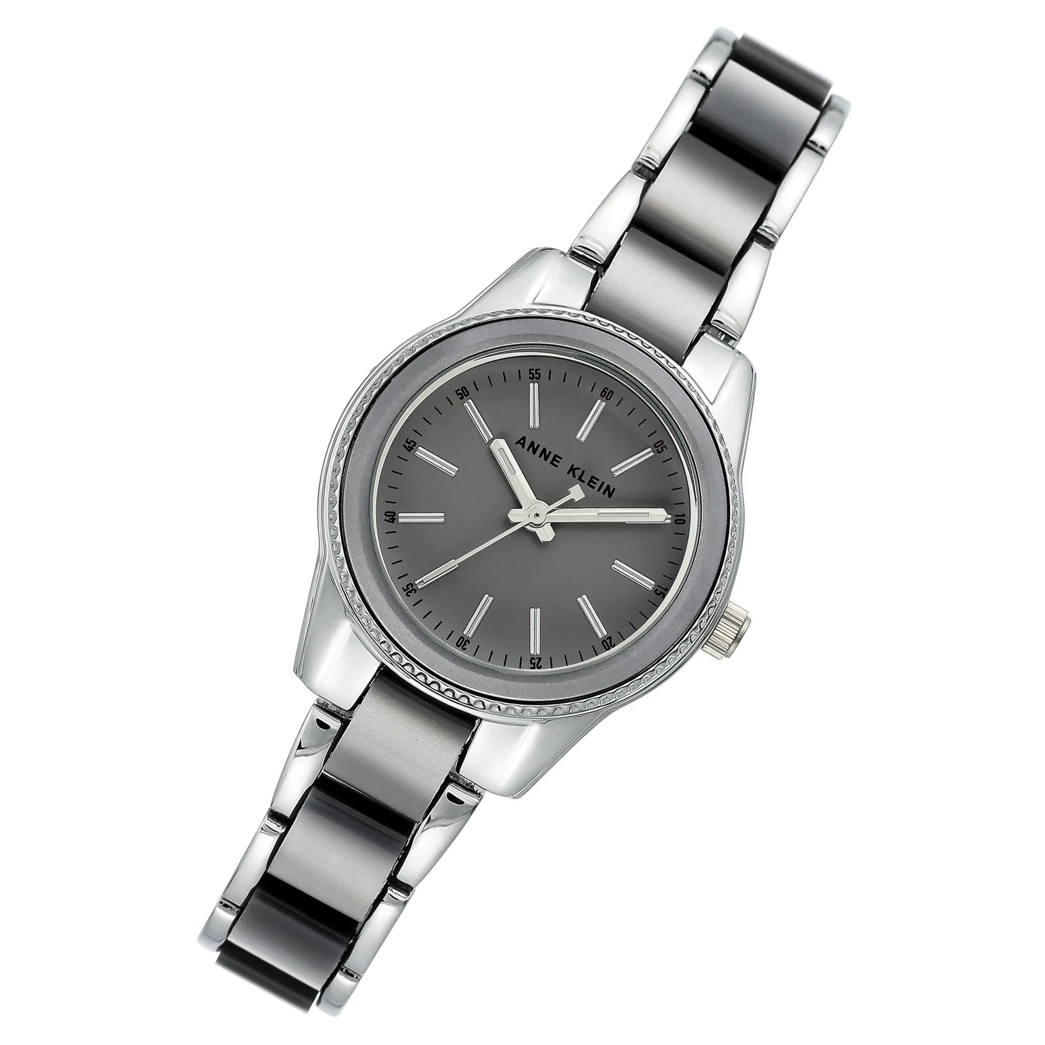 Anne Klein Silver with Grey Band Women's Watch - AK3213GYSV