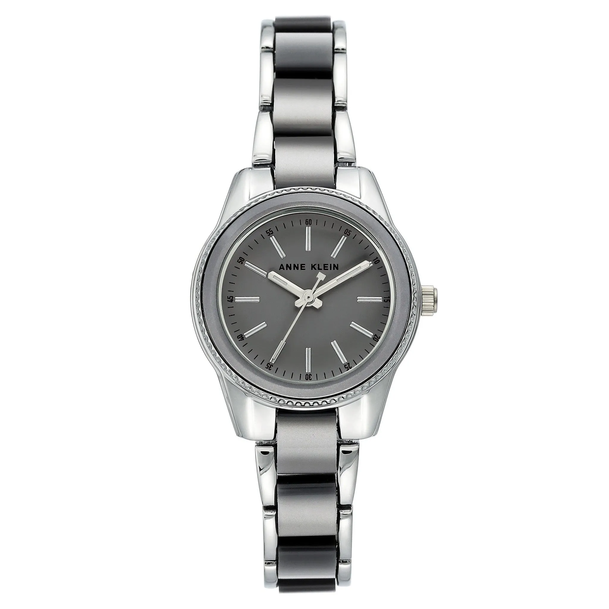 Anne Klein Silver with Grey Band Women's Watch - AK3213GYSV