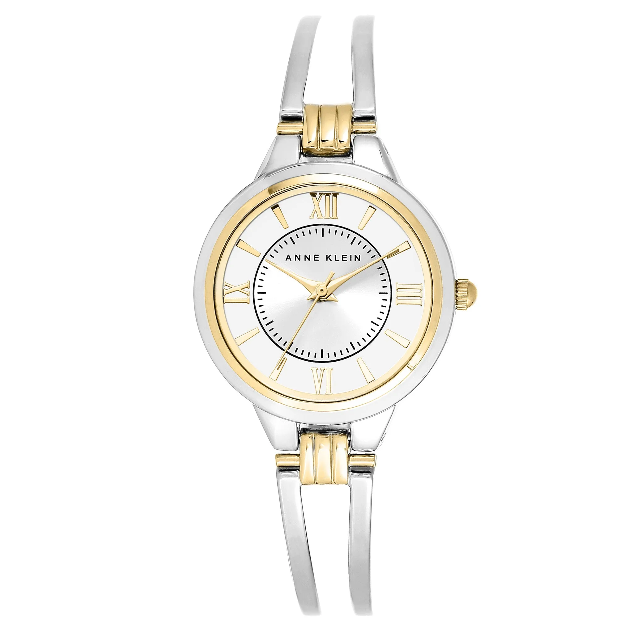 Anne Klein Two-Tone Band Silver Dial Women's Watch - AK1441SVTT