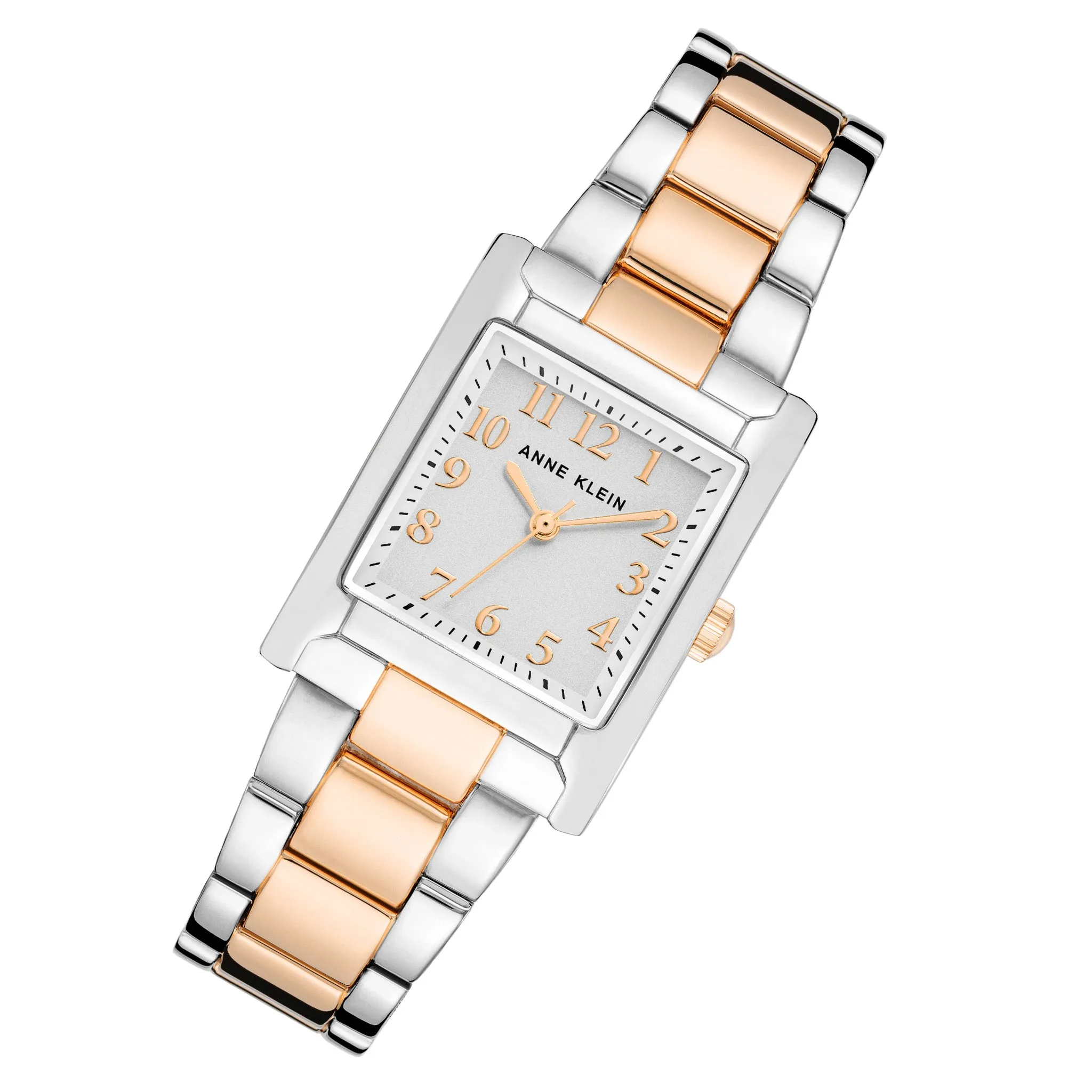 Anne Klein Two-Tone Band White Dial Women's Watch - AK3955SVRT