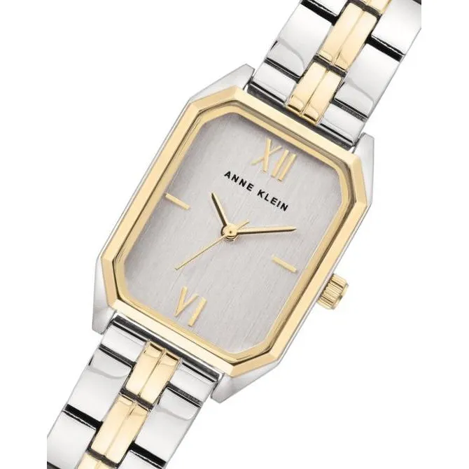 Anne Klein Two-Tone Steel Silver Dial Women's Watch - AK3775SVTT