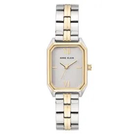 Anne Klein Two-Tone Steel Silver Dial Women's Watch - AK3775SVTT