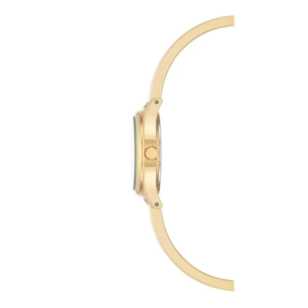 Armitron Brass Two-Tone Bangle Black Dial Women's Watch - 755208BKGPBK