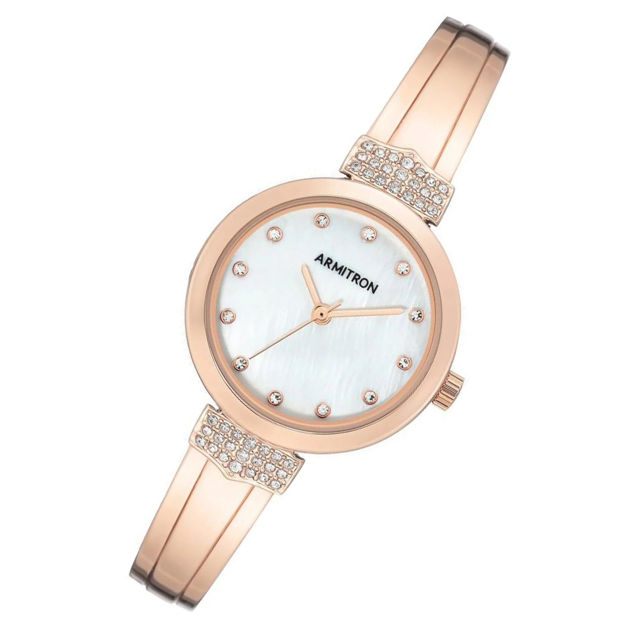 Armitron Rose Gold Steel Bangle Women's Watch - 755637MPRG