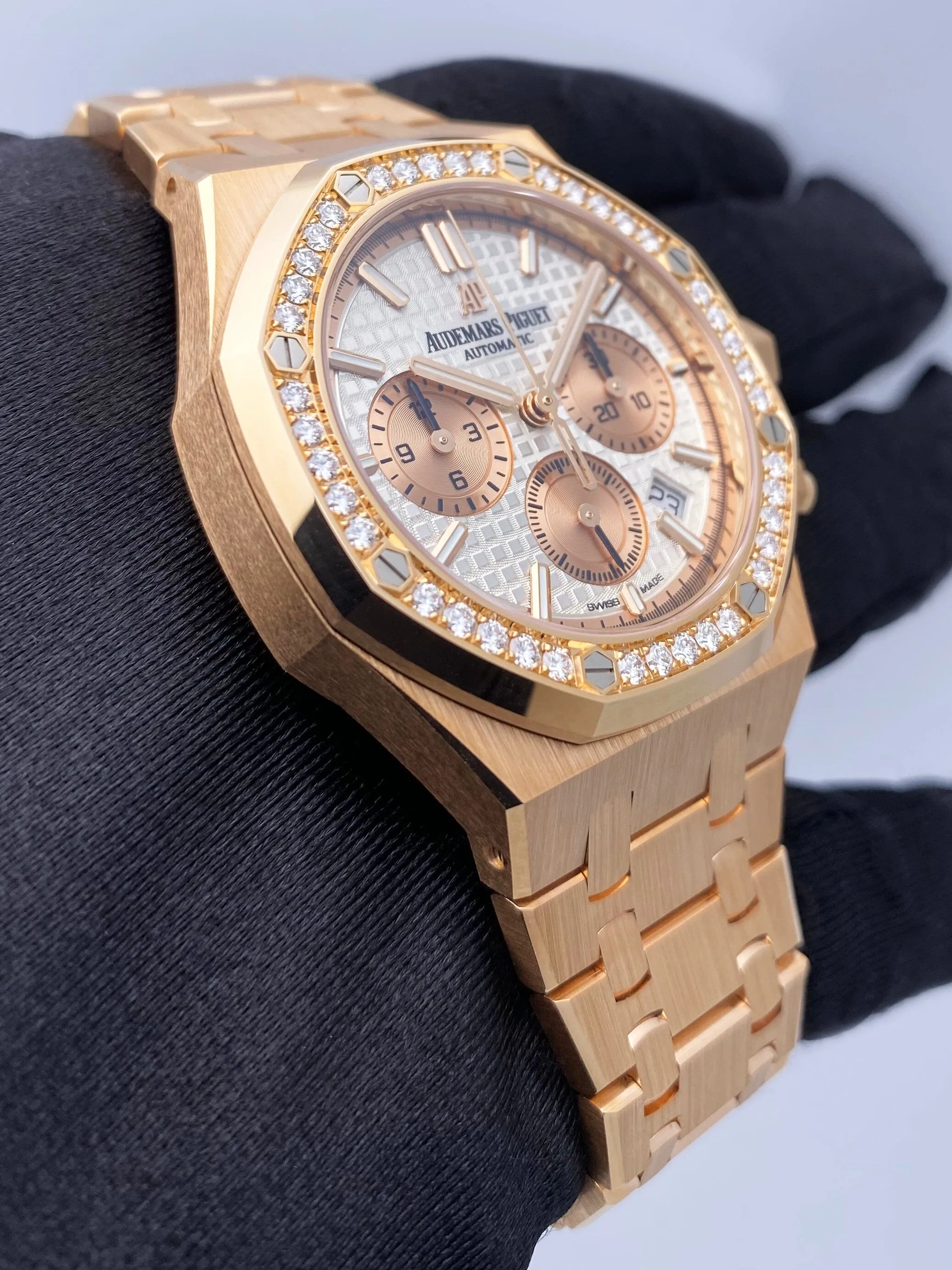 Audemars Piguet Royal Oak 26315OR Diamond Rose Gold Watch Box Paper