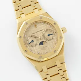 Audemars Piguet Royal Oak Yellow Gold Day Date 25594BA rare diamond dial