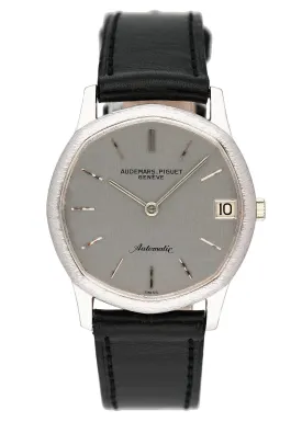 Audemars Piguet Silver Dial 18K White Gold Mens Watch