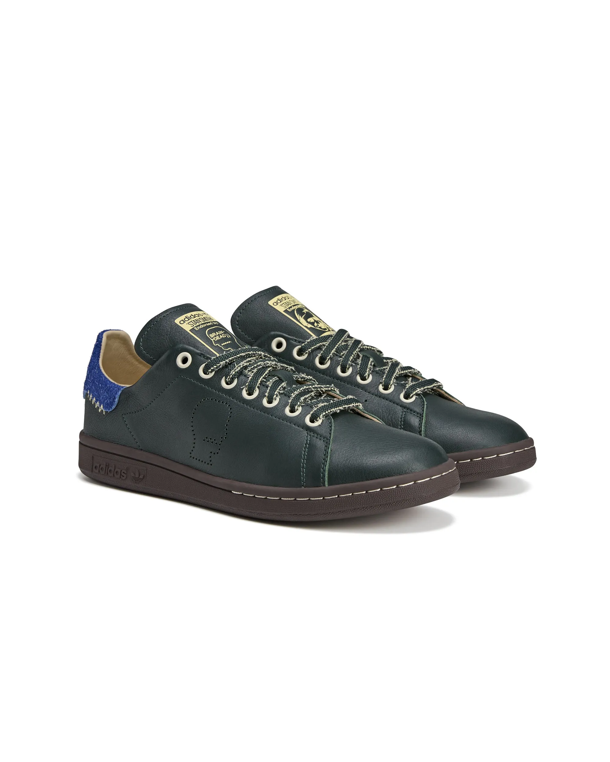 Brain Dead Stan Smith  - Shadow Green / Dark Blue / Carbon Black