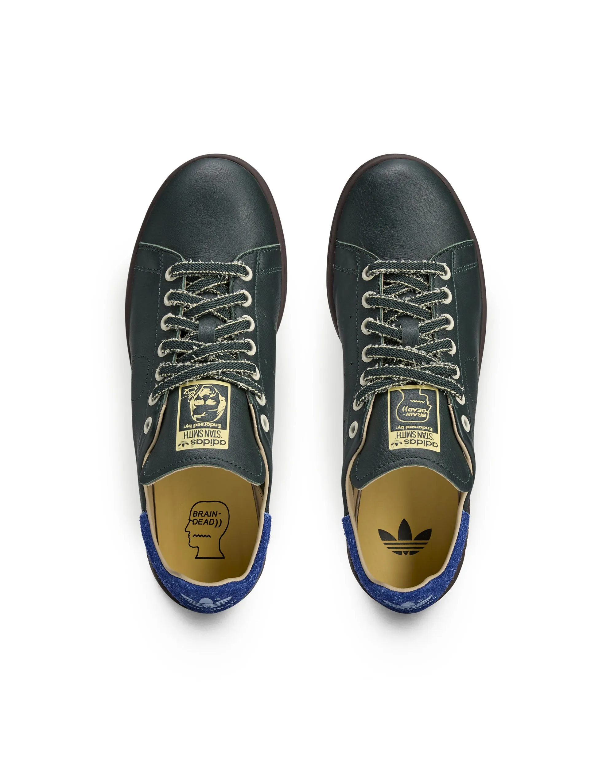 Brain Dead Stan Smith  - Shadow Green / Dark Blue / Carbon Black