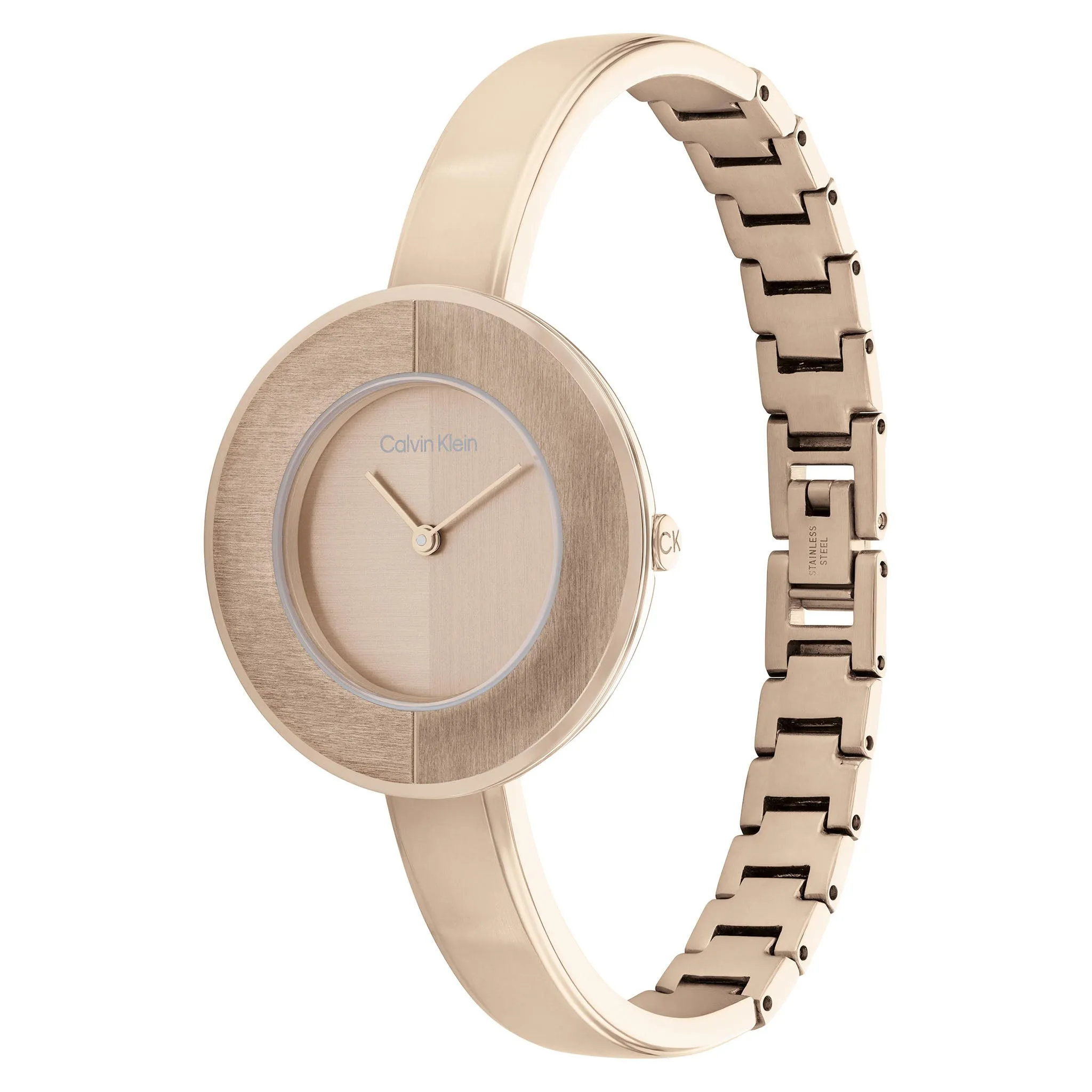 Calvin Klein Carnation Gold Steel Women's Bangle Watch - 25200023