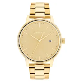 Calvin Klein Gold Stainless Steel Dial Men's Watch - 25200056