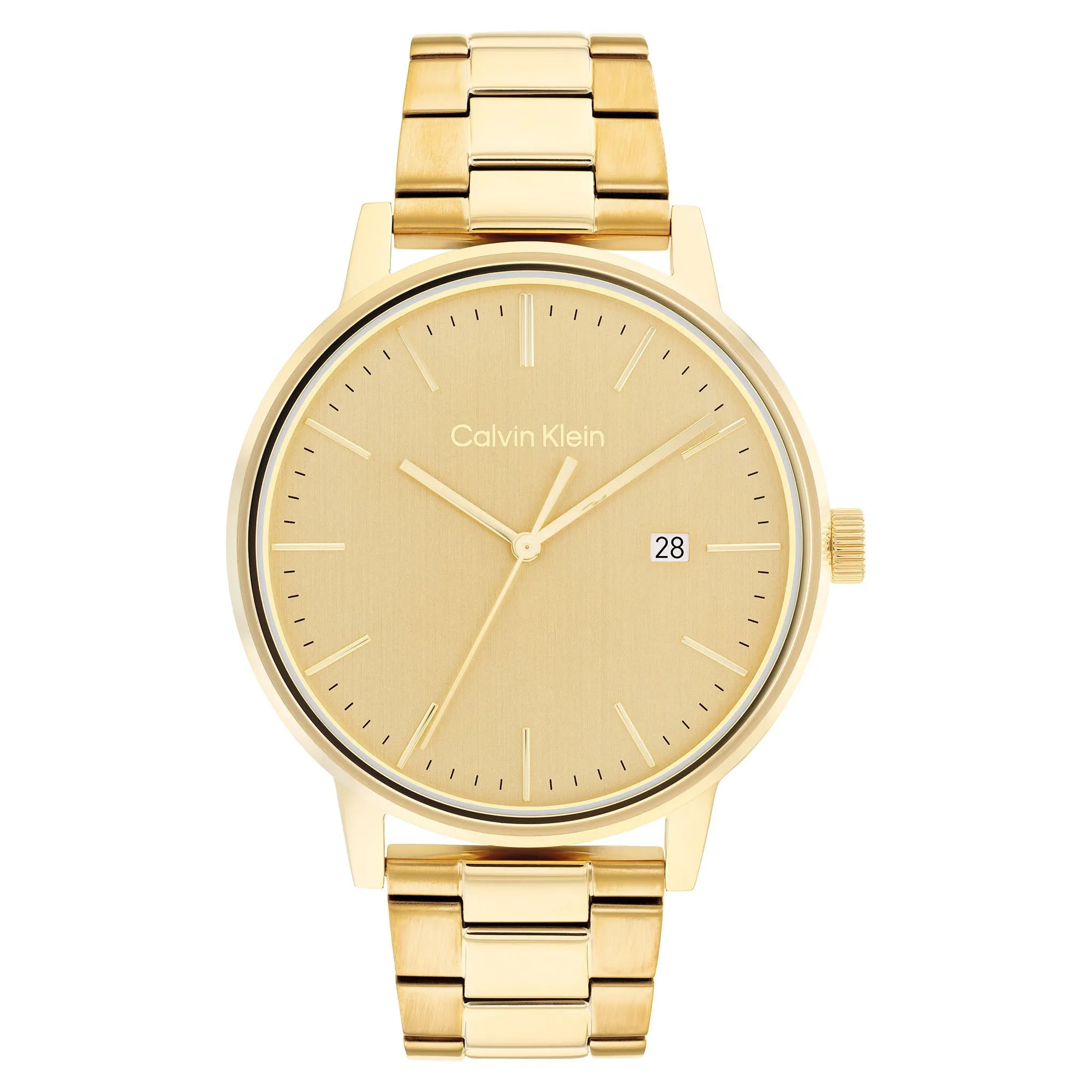 Calvin Klein Gold Stainless Steel Dial Men's Watch - 25200056