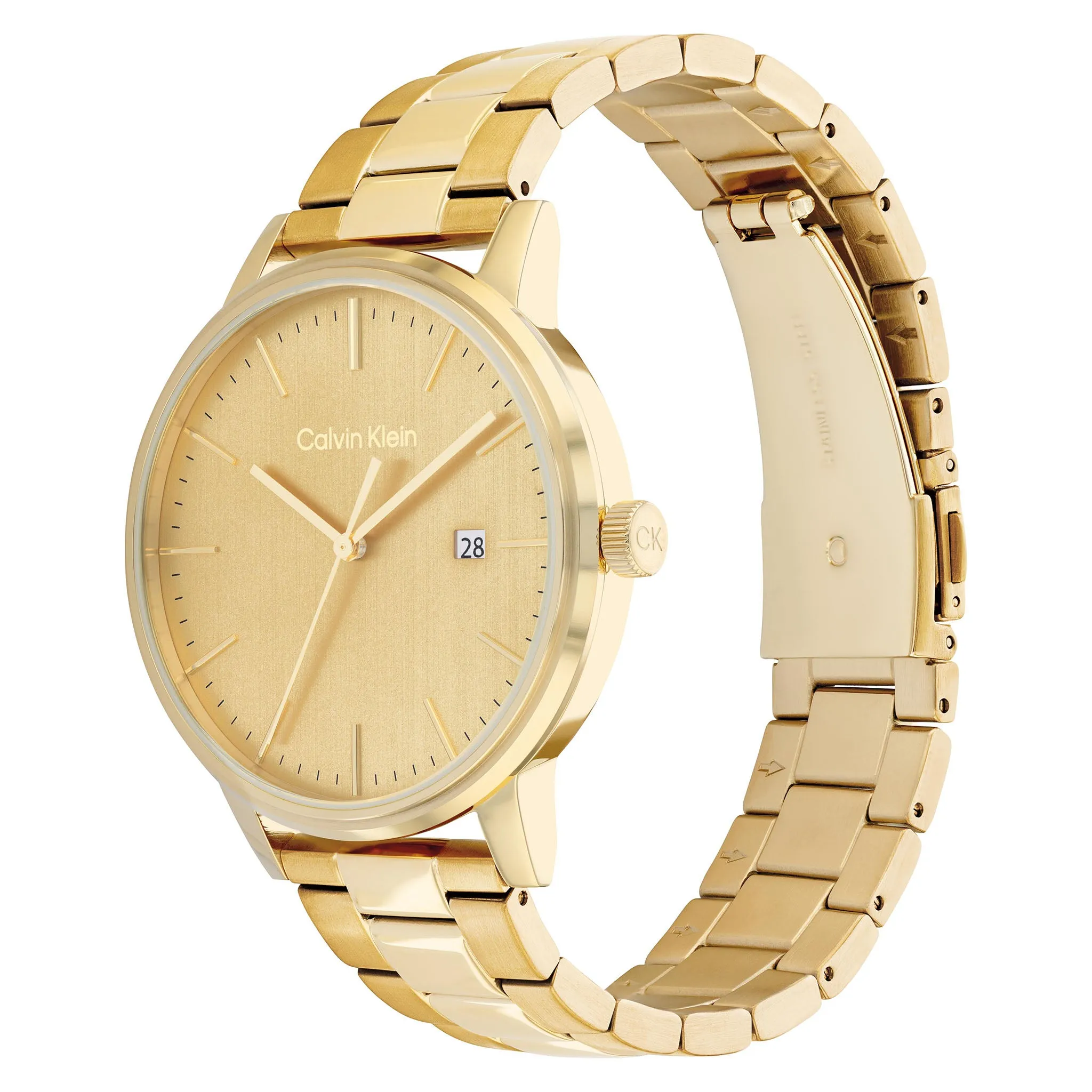 Calvin Klein Gold Stainless Steel Dial Men's Watch - 25200056