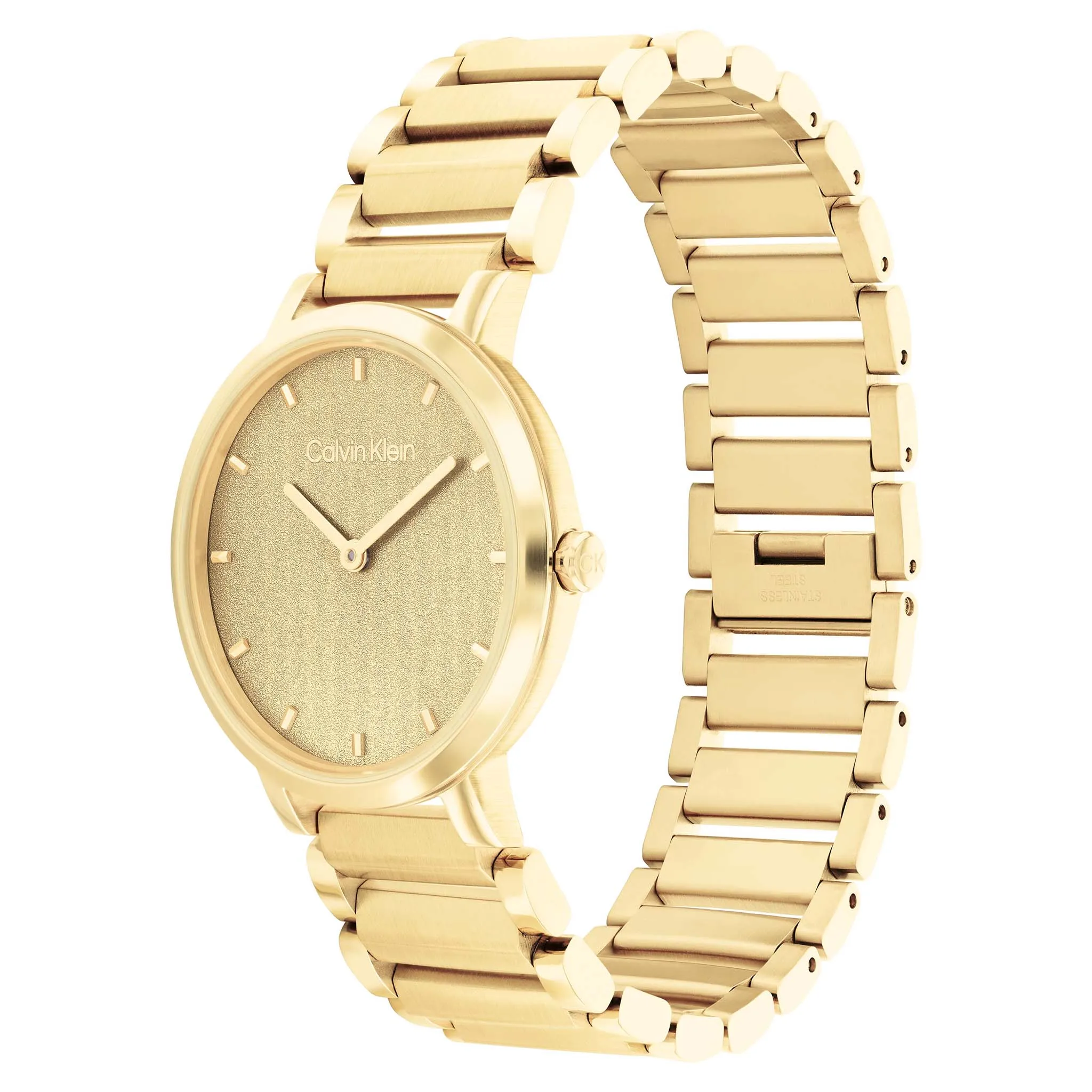 Calvin Klein Open Link Gold Steel Women's Watch - 25200086