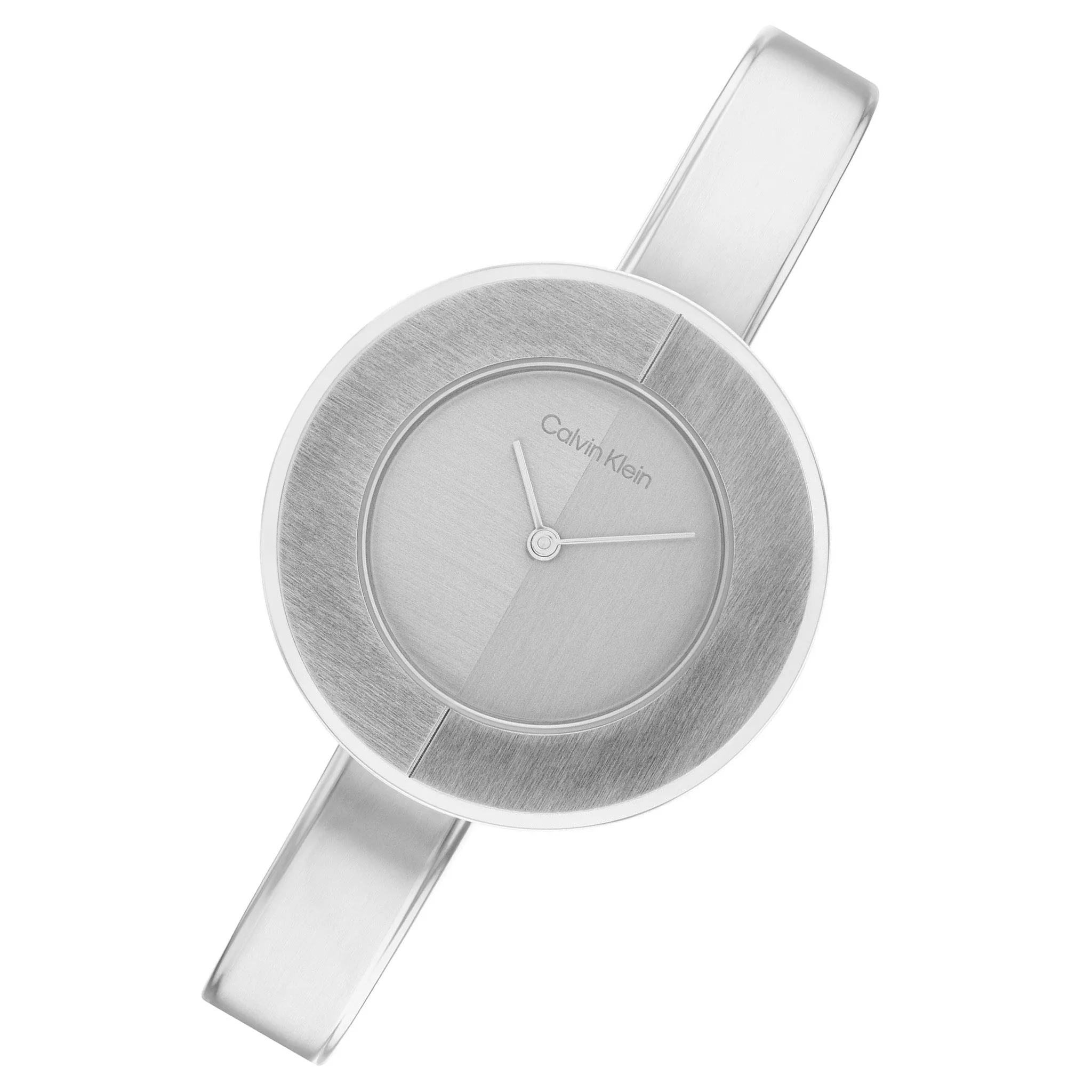 Calvin Klein Stainless Steel Silver Dial Women's Bangle Watch - 25200022