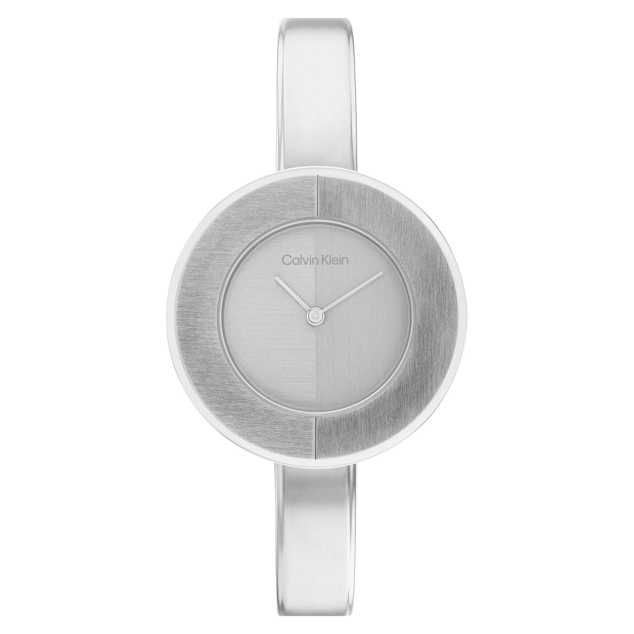 Calvin Klein Stainless Steel Silver Dial Women's Bangle Watch - 25200022