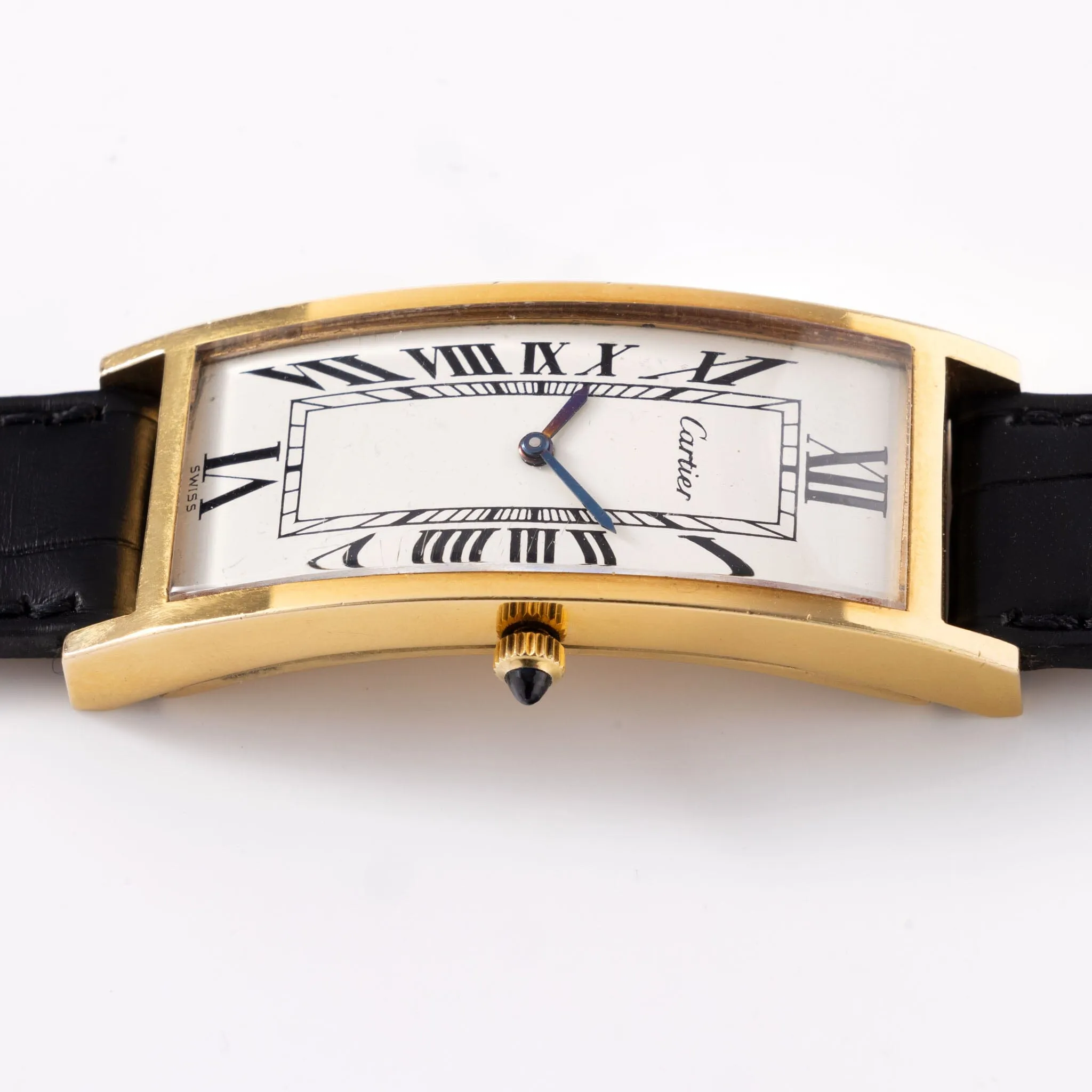 Cartier Tank Rectangular Cintrée New York Gold Plated Ref 21612