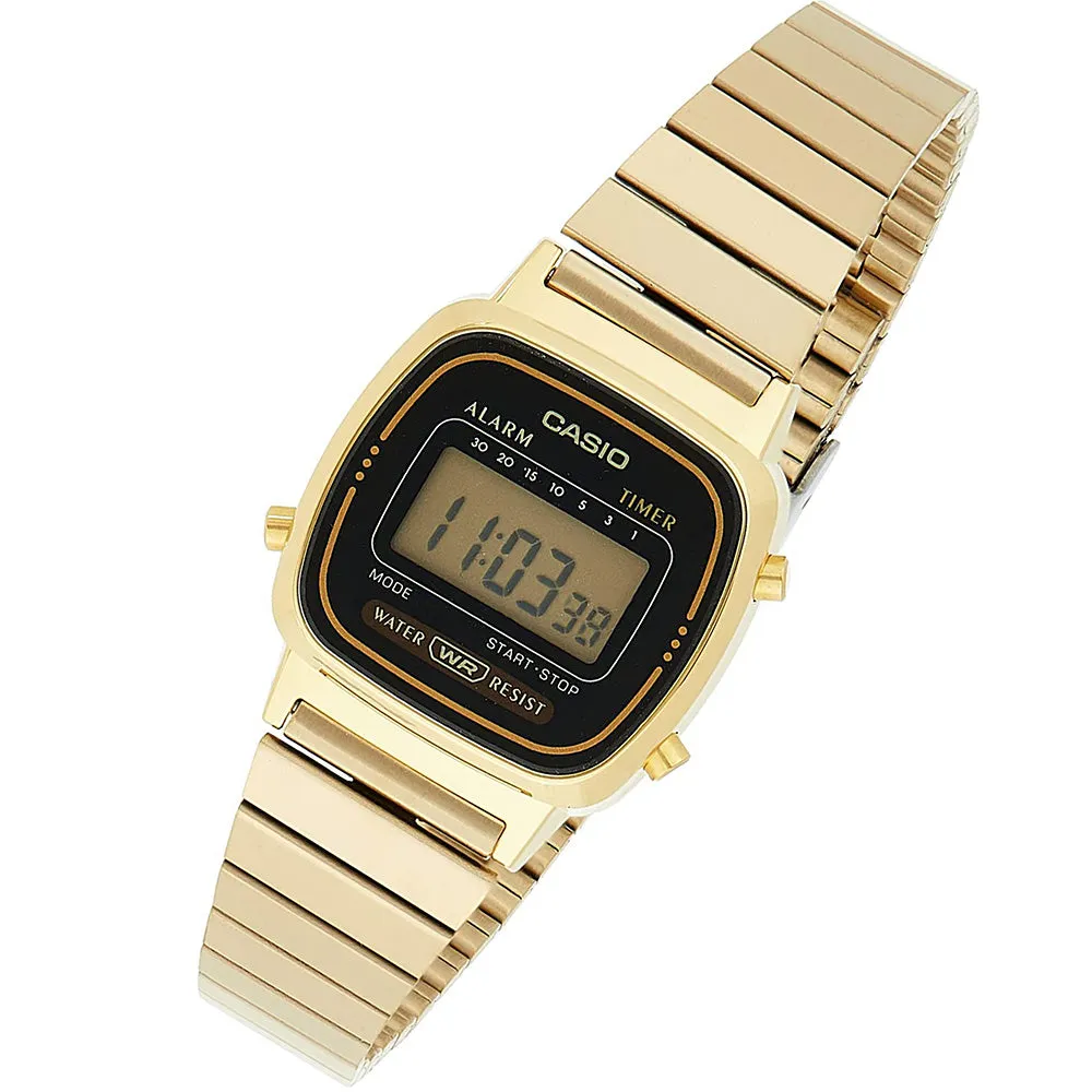 Casio Vintage Gold Steel Women's Watch - LA670WGA-1DF