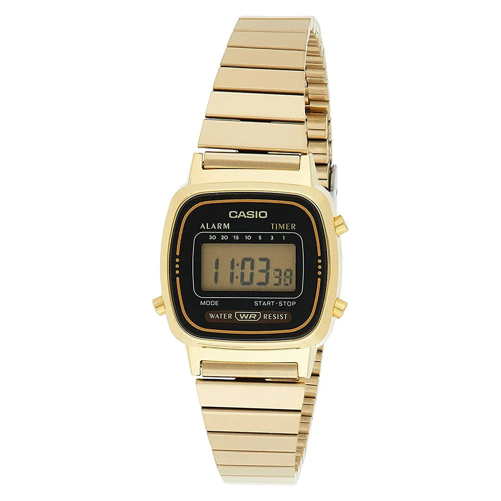 Casio Vintage Gold Steel Women's Watch - LA670WGA-1DF