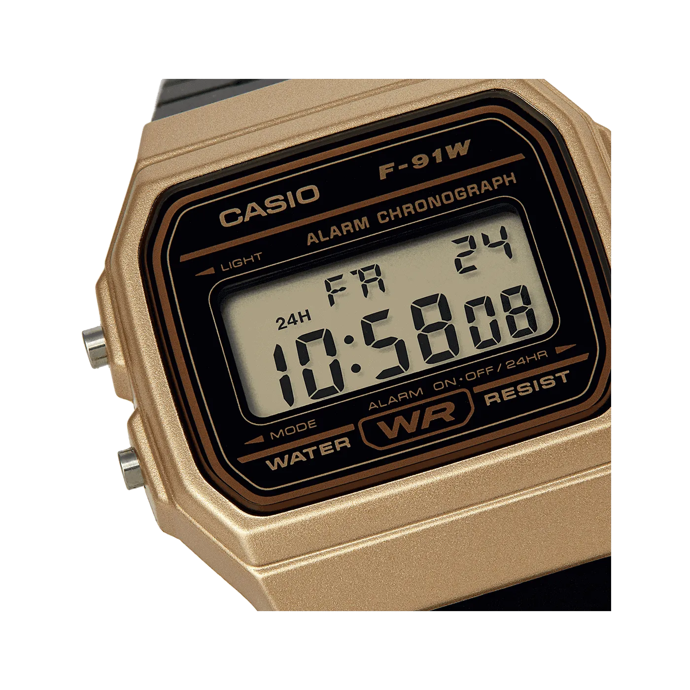 Casio Watch Classic Sports Digital Black/Gold F-91WM-9ADF