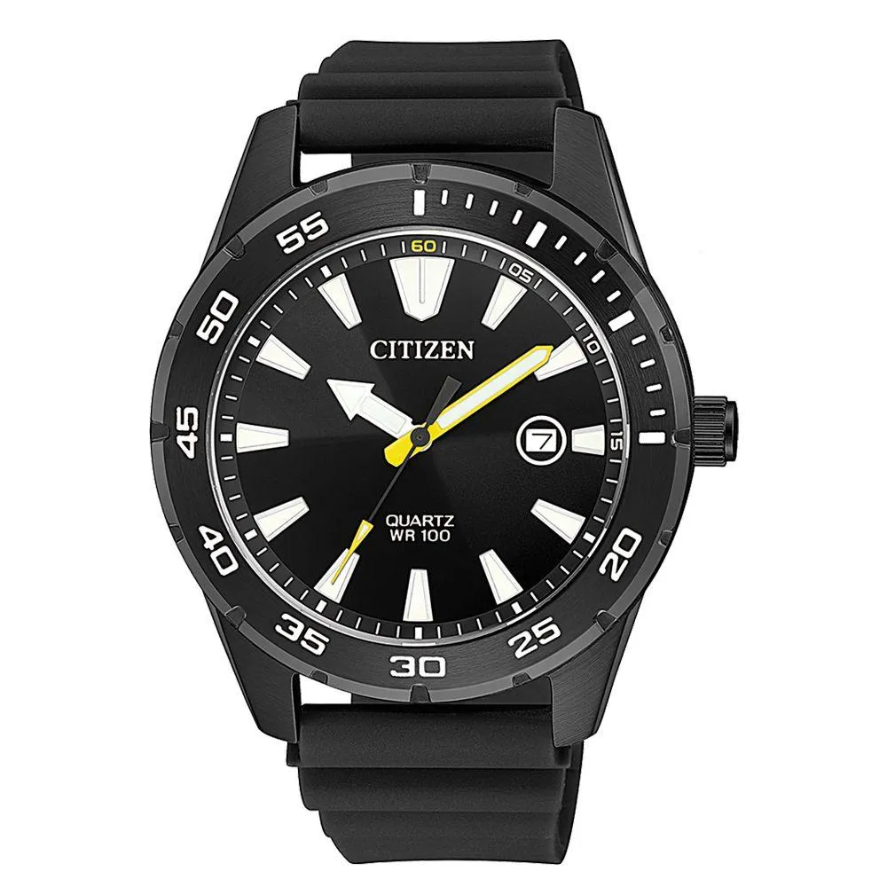 Citizen  Black Silicone Men's Watch - BI1045-13E