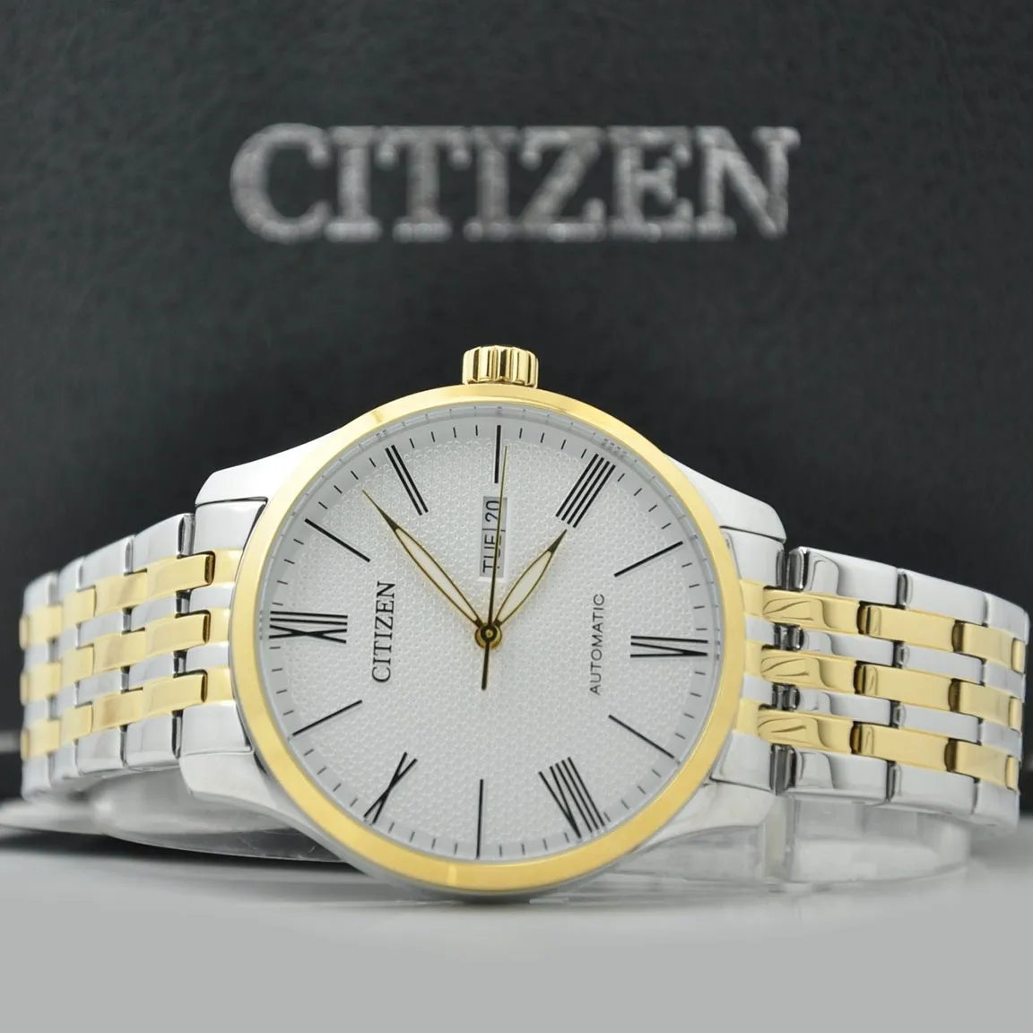 Citizen Mechanical Day & Date Men's Watch – Model NH8354-58A