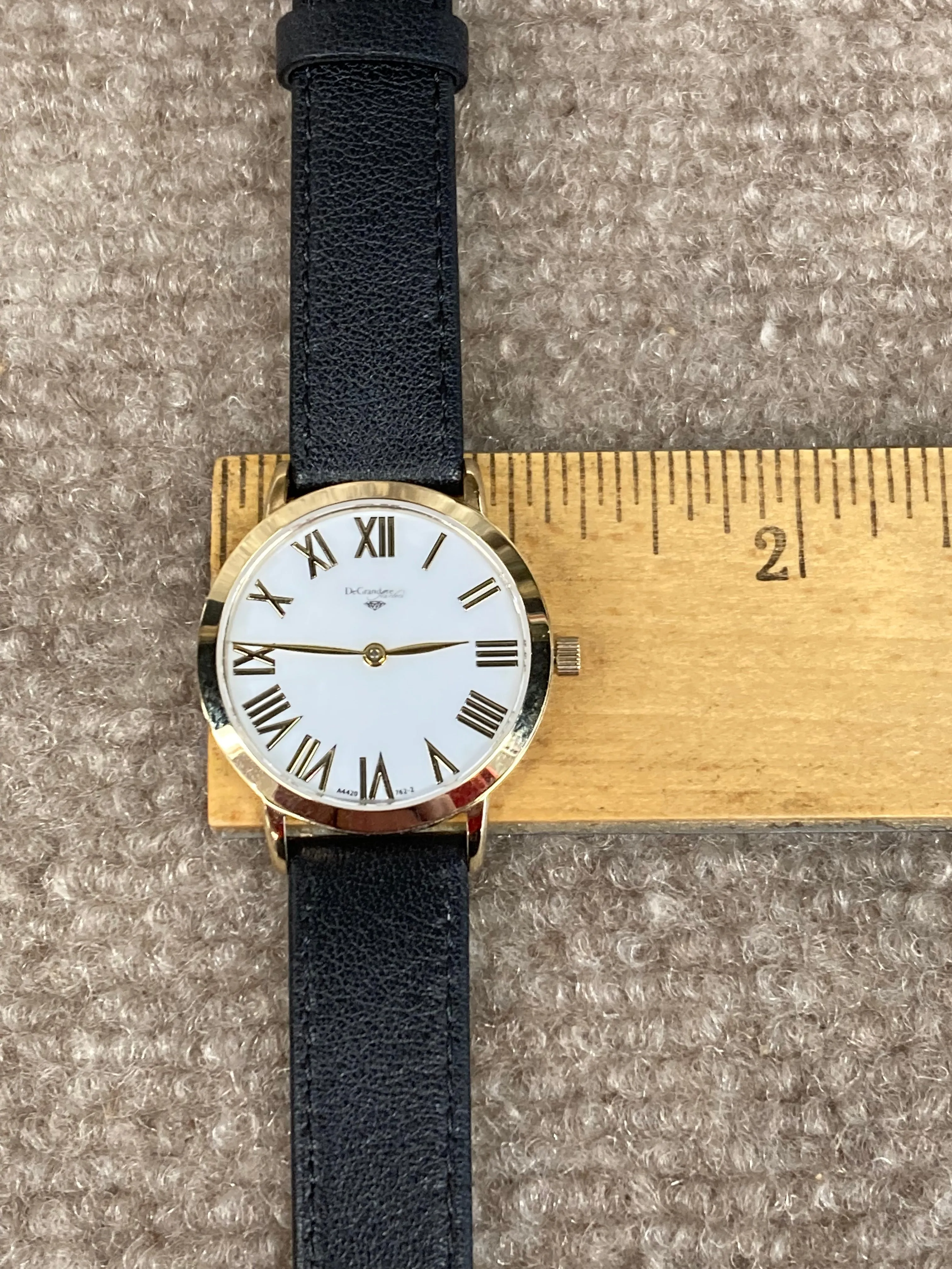 DeGrandpre Jewelers Watch With Leather Strap