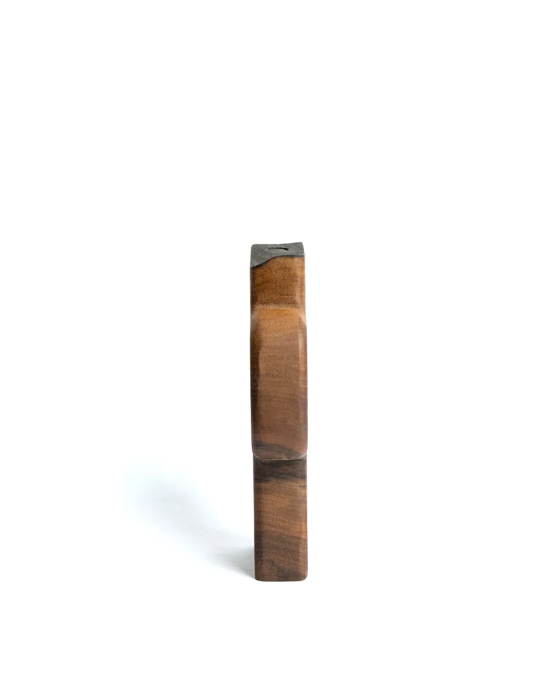 Double Handles Black Cambium Wood Vase