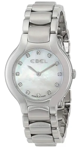 Ebel Beluga Mother of Pearl Stainless Steel 1216038 Quartz Diamond Dial Womens Watch