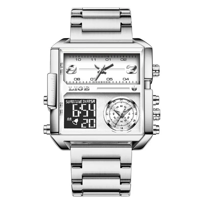 Electronic Quartz Double Display Men's Watch