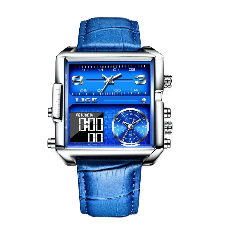 Electronic Quartz Double Display Men's Watch