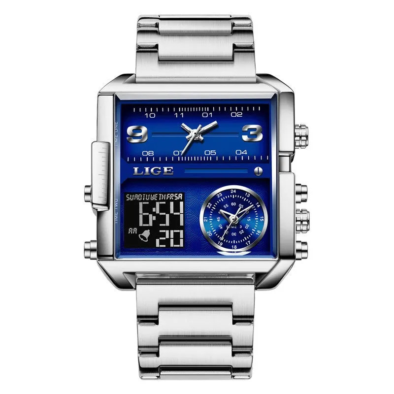 Electronic Quartz Double Display Men's Watch