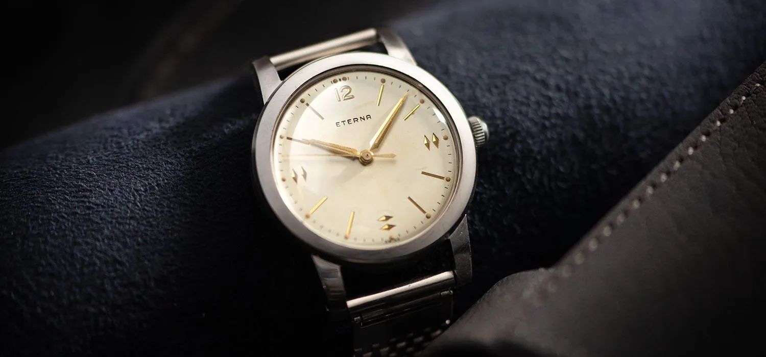 Eterna Steel Dress Watch 1950s